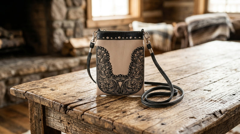 Load image into Gallery viewer, Rainbow Purse 5 - Khaki with Black Floral Design
