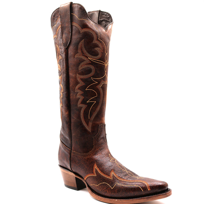 8300 - RockinLeather Women's Hand Painted Snip Toe Boot