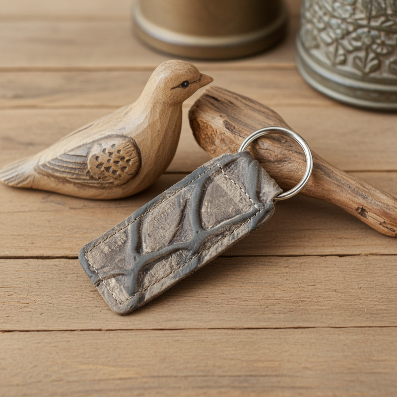 Load image into Gallery viewer, KEY2 - Chocolate Pirarucu Print Keychain
