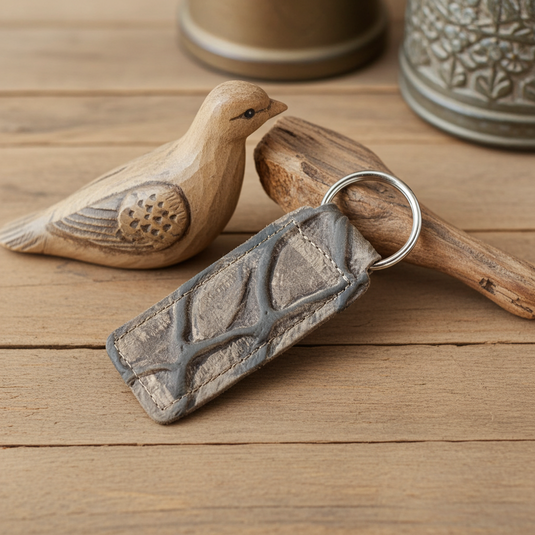KEY2 - Chocolate Pirarucu Print Keychain