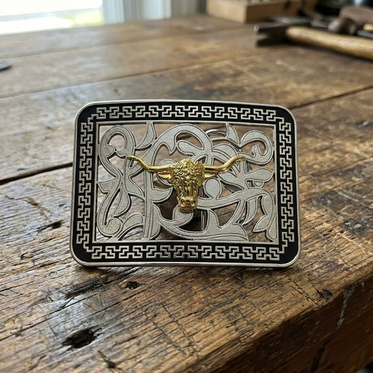 AWW15 - Bullhead Vine Square Buckle