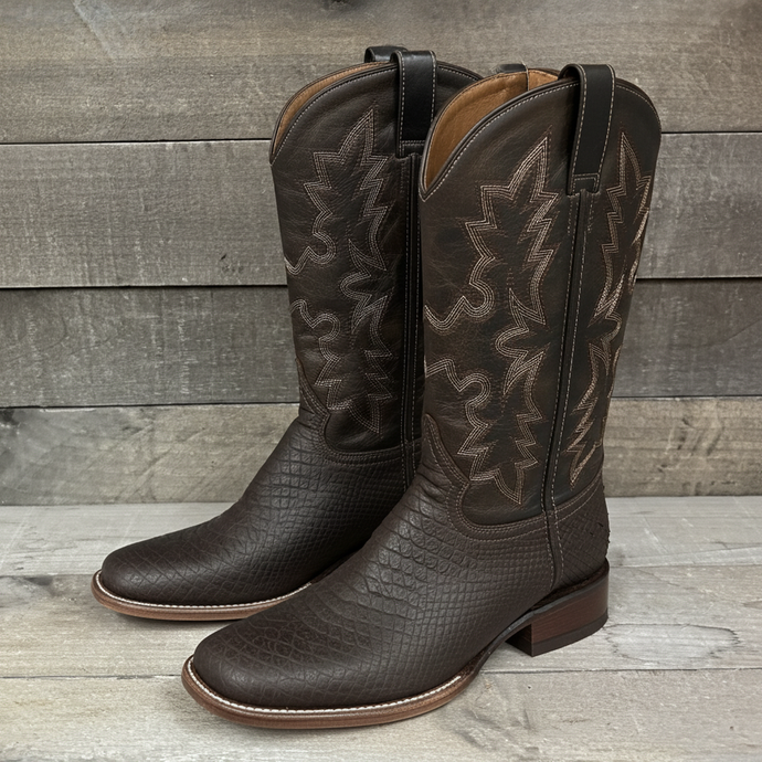 CP5004 - Cowboy Prayer Men's Chocolate Snake Print Western Boot