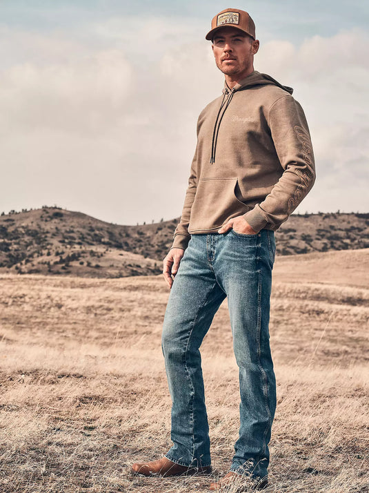 112367677 - Men's Wrangler Retro® Relaxed Fit Bootcut Jean Harris