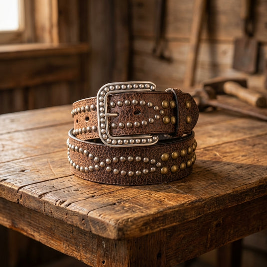 711072 - Ariat Men's Brown Leather Belt