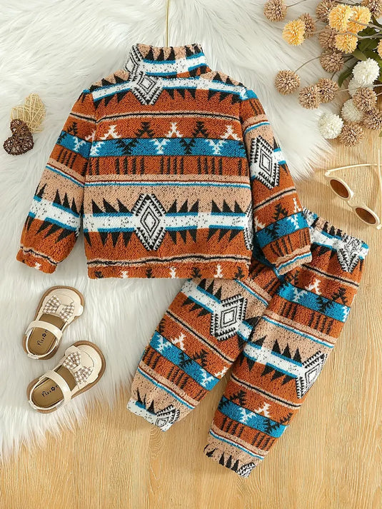 TMCHD45 - Baby & Child Aztec Print 2 Piece Set