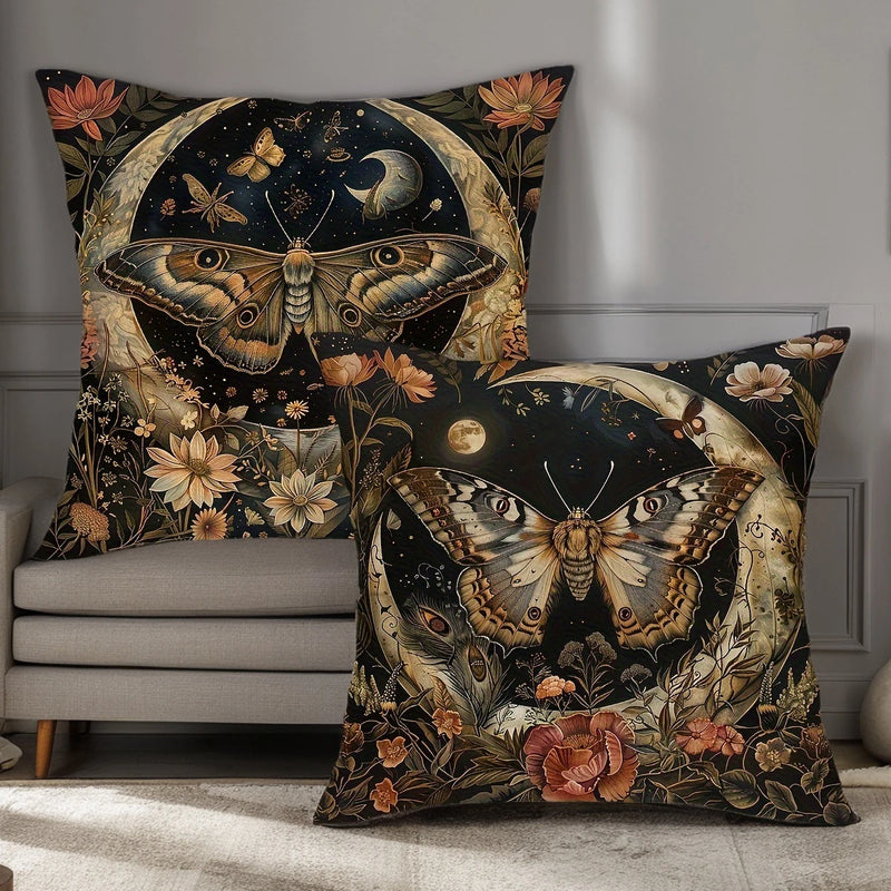 Load image into Gallery viewer, TMPL75 - Set of 2 - 18&quot; x 18&quot; Butterfly Throw Pillows
