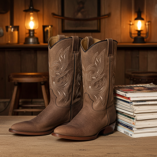 1802 - RockinLeather Men's Mad Dog Cowhide Western Boot With Pointed Toe