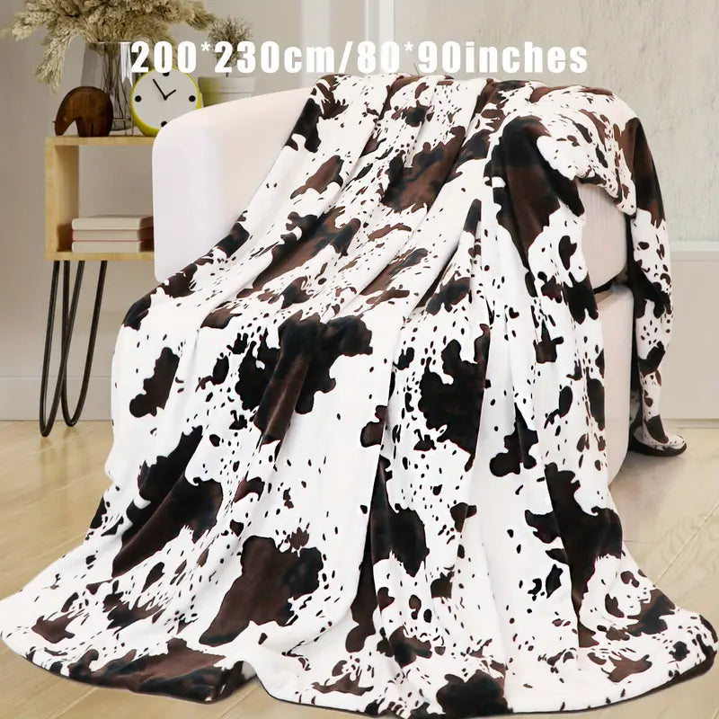 Load image into Gallery viewer, TMBLKT1 - Cow Print Blanket
