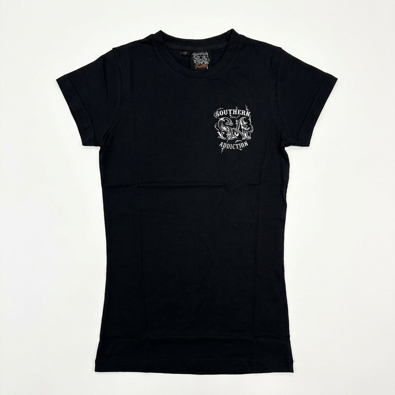 Load image into Gallery viewer, 7035 - Southern Addiction Ladies Go Fast Get Muddy T Shirt
