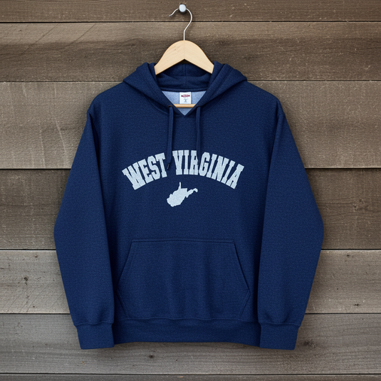 CASBWV - WV Heather Slate Blue Hoodie
