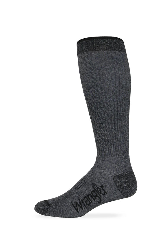 09359-2000 - Wrangler Men's Black Ultra-Dri® Over the Calf Boot Sock 1 Pair
