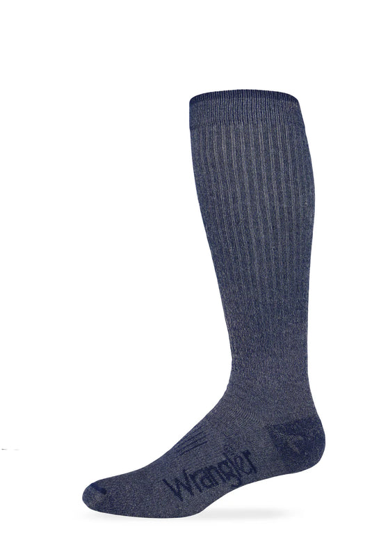09359-5500 - Wrangler Men's Navy Ultra-Dri® Over the Calf Boot Sock 1 Pair