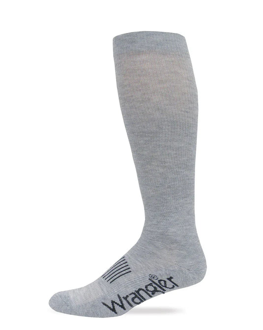 09383-2400 - Wrangler Men's Grey Seamless Toe Western Boot Socks 1 Pair