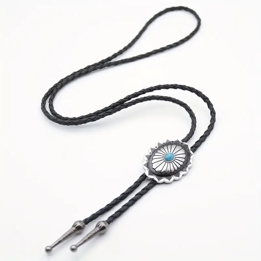 TMBLO1 - Turquoise Resin Bolo Tie