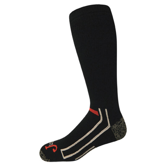 9509G044402 - Justin Full Cushion Over The Calf Sock, 2 PK Black