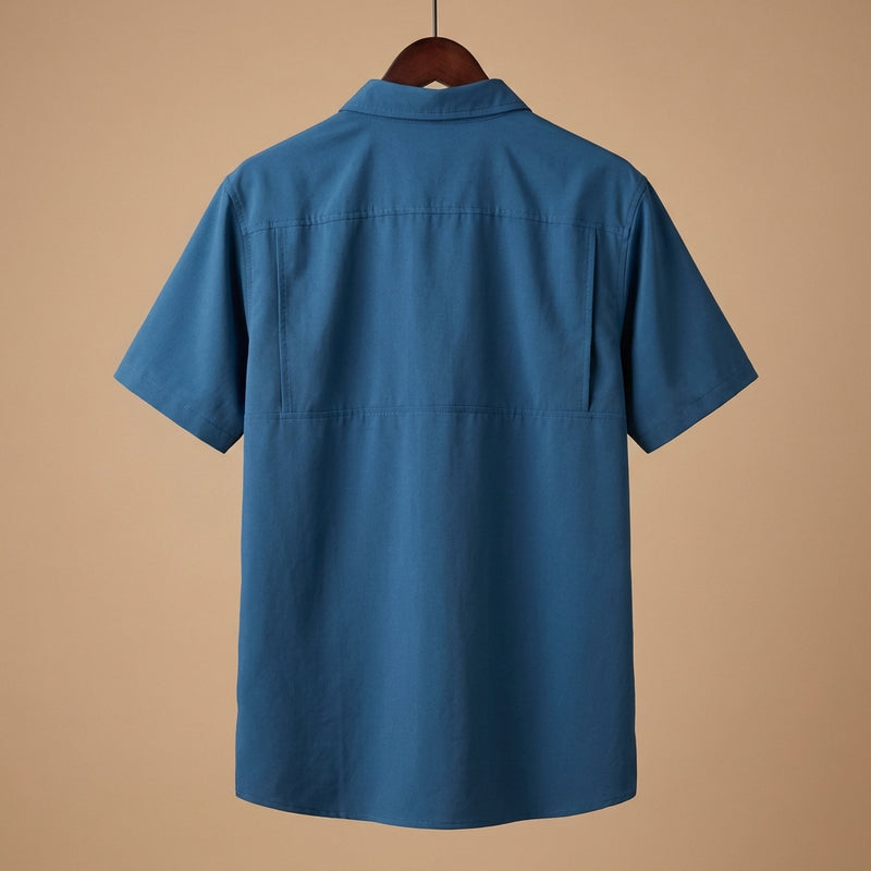 Load image into Gallery viewer, OWS01-5560-401 - Outdoor Nation Men's Dark Blue Everyman Short Sleeve Shirt
