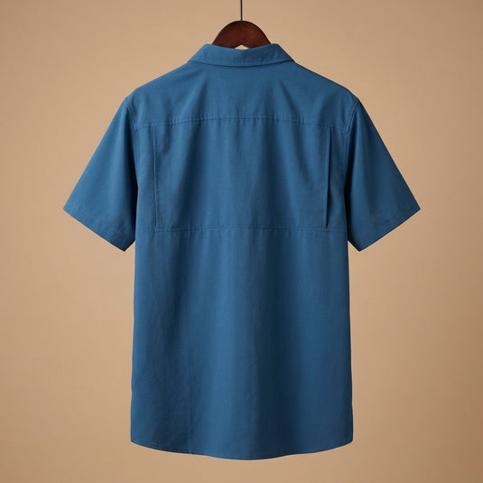 OWS01-5560-401 - Outdoor Nation Men's Dark Blue Everyman Short Sleeve Shirt