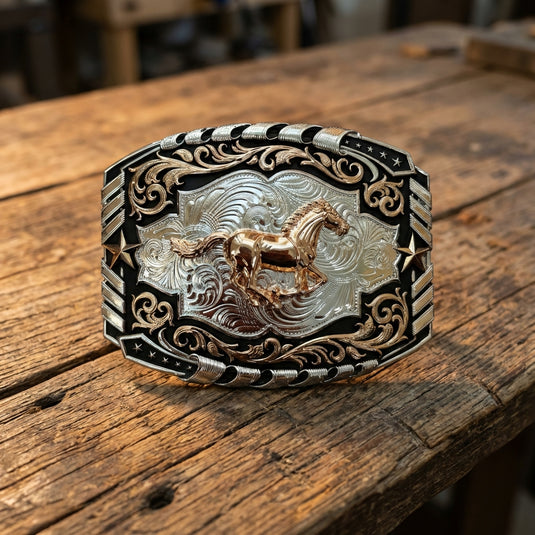 AWW25 - Horse 3 Tone Buckle