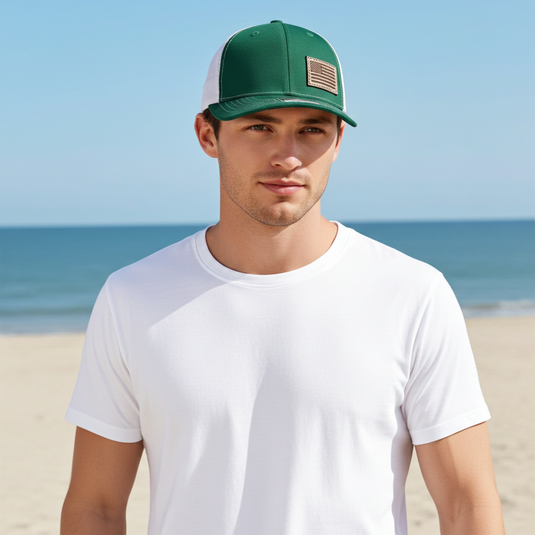 SA150 - Southern Addiction Light American Flag Kelly/White Cap