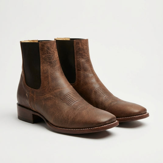 1251 - RockinLeather Men's Sierra Scotch Goat Chelsea Boot