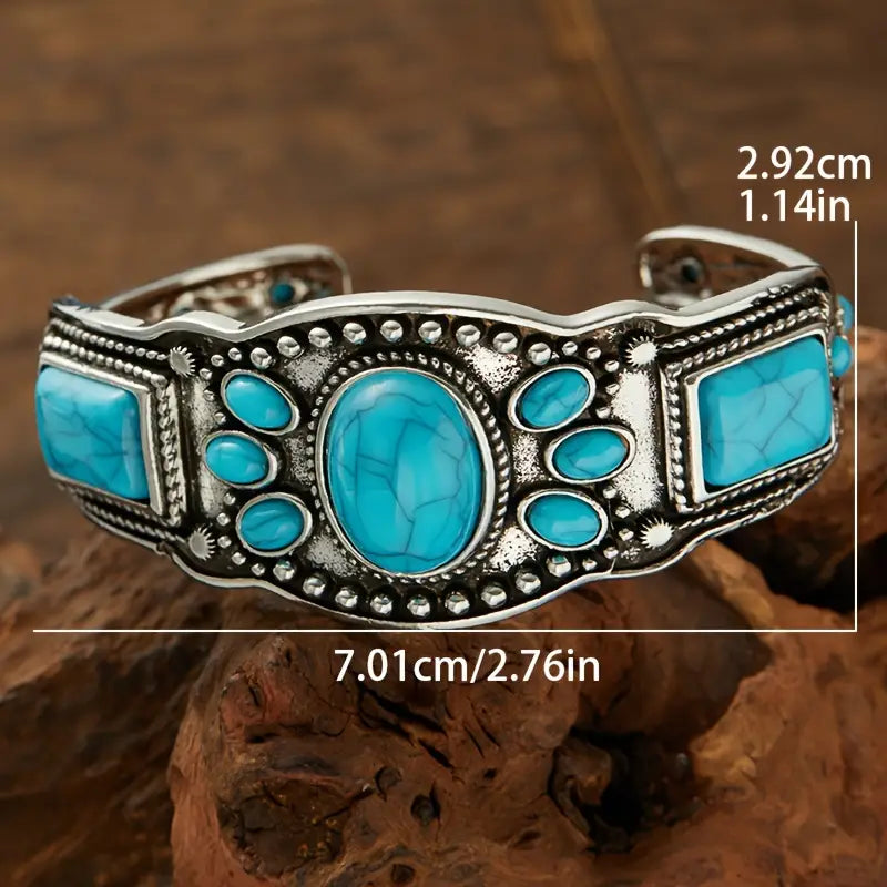 Load image into Gallery viewer, TMBC1 - Turquoise Retro Bracelet
