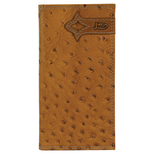 2122767W3 - Justin Ostrich Print Rodeo Wallet