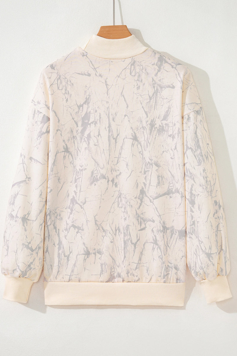 Load image into Gallery viewer, DLLS421 - Ladies Khaki Vintage Nashville Tennessee Tie Dye Baggy Sweatshirt
