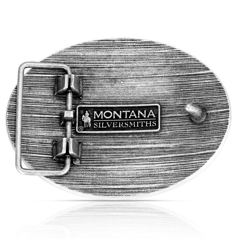 Load image into Gallery viewer, A1052S - Montana Silversmiths Show Goat Antiqued Buckle
