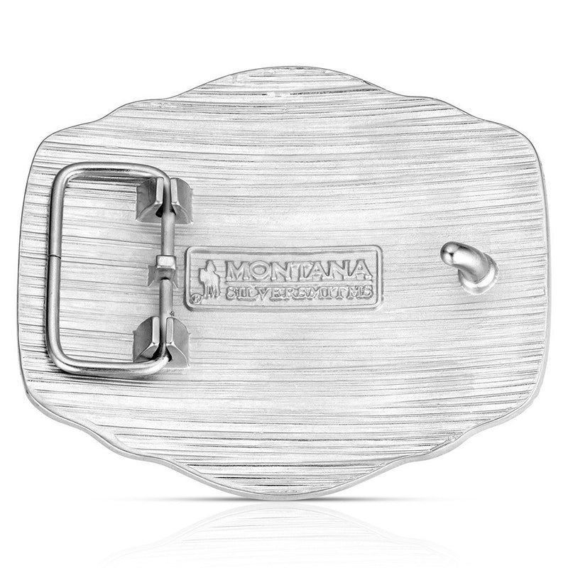 Load image into Gallery viewer, A1079P - Montana Silversmiths On the Range Longhorn Buckle
