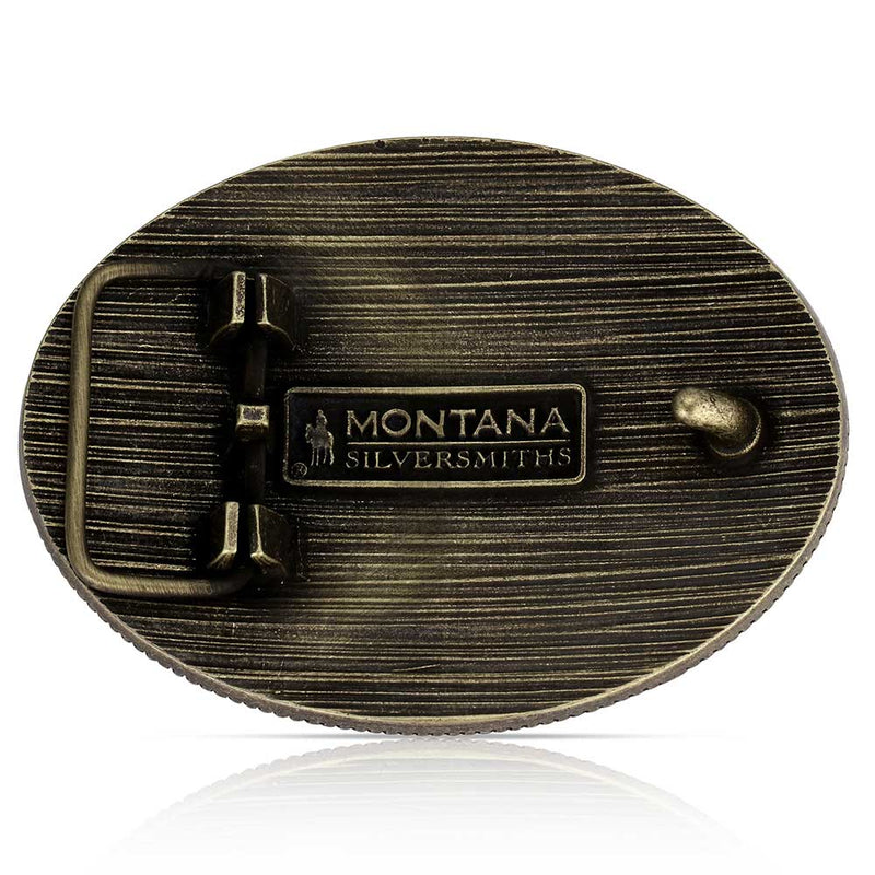 Load image into Gallery viewer, A1080C - Montana Silversmiths Faith in Him Christian Cowboy Buckle
