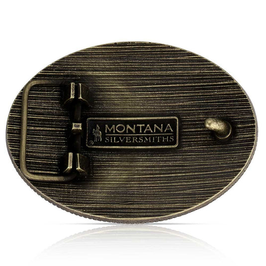 A1080C - Montana Silversmiths Faith in Him Christian Cowboy Buckle