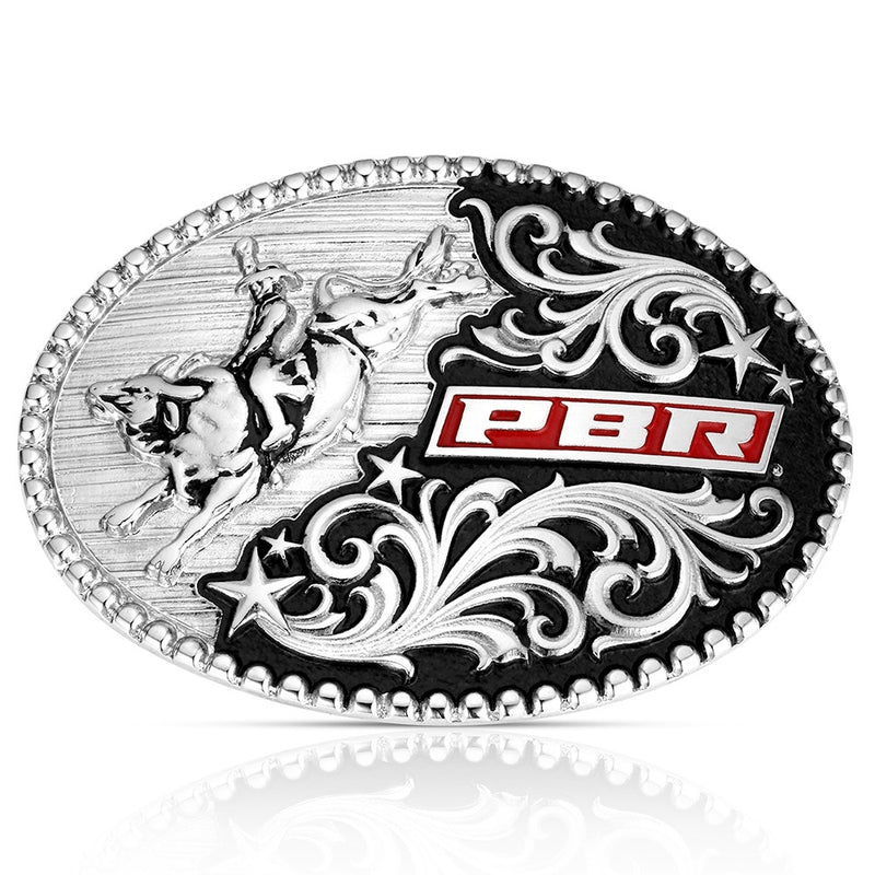 Load image into Gallery viewer, A1092PBR - Montana Silversmiths Eight Seconds Style PBR Buckle
