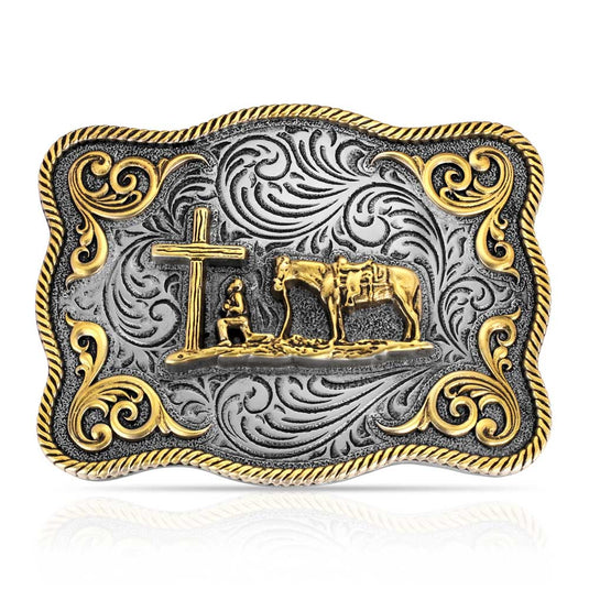 A1097P - Montana Silversmiths Steadfast Faith Buckle