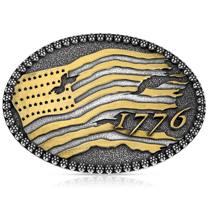 Load image into Gallery viewer, A1102P - Montana Silversmiths Birth of a Nation Buckle

