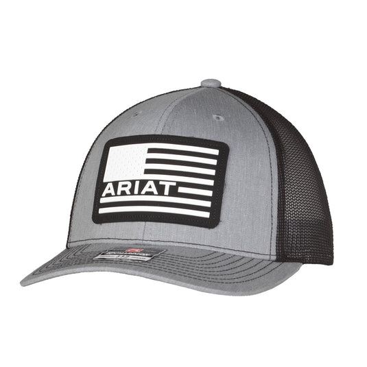 A300012706 - Ariat Men's Snapback USA Flag Logo Grey