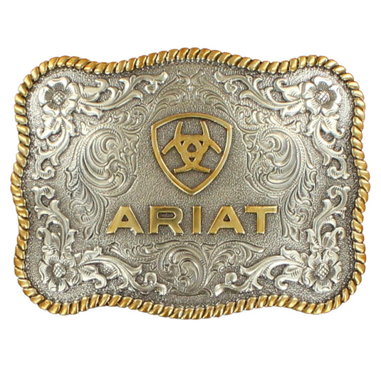 A37007 - Ariat Antique Silver And Gold Oval Buckle