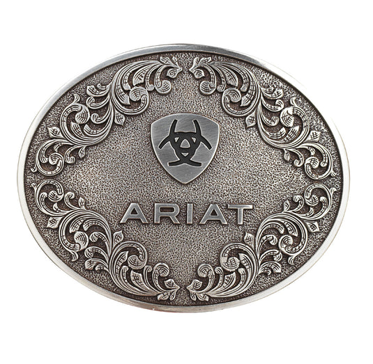 A37012 - Ariat Oval Smooth Edge Scroll Logo