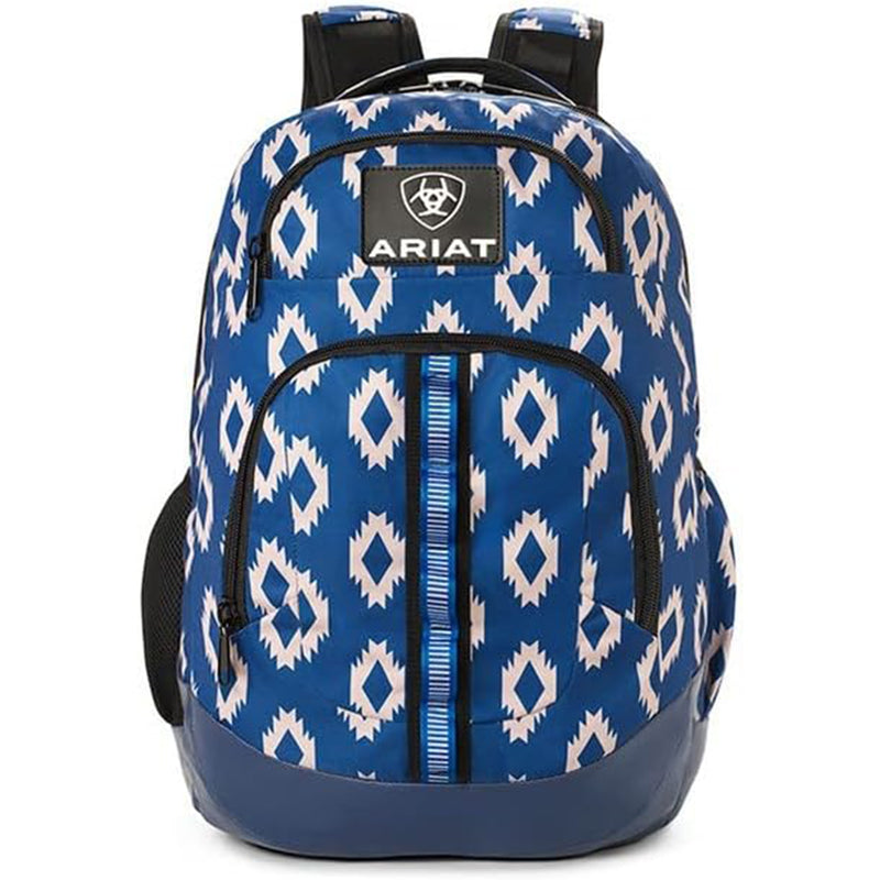 Load image into Gallery viewer, A460002427 - ARIAT Unisex Southwestern Adjustable Strap Backpack Blue One Size
