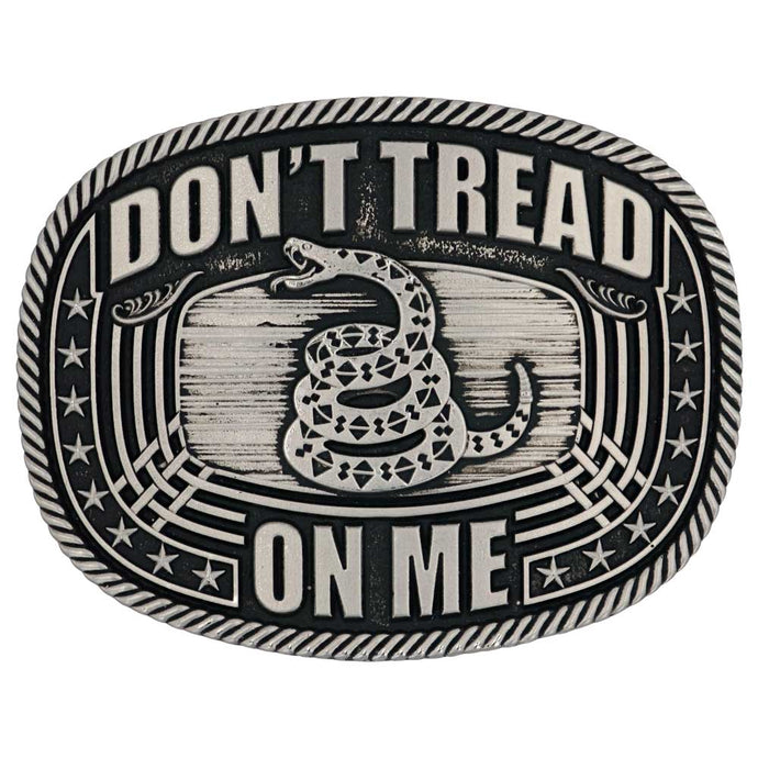 A903 - Montana Silversmiths Don't Tread On Me Roped Attitude Buckle