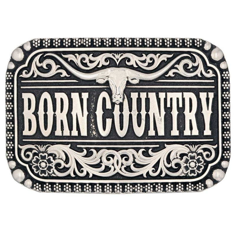 Load image into Gallery viewer, A907 - Montana Silversmiths Born Country Attitude Buckle
