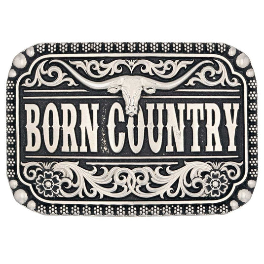 A907 - Montana Silversmiths Born Country Attitude Buckle