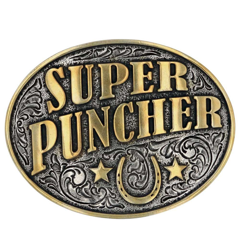 Load image into Gallery viewer, A916DB - Montana Silversmiths Dale Brisby Super Puncher Attitude Belt Buckle
