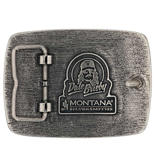 A917DB - Montana Silversmiths Dale Brisby Bulls & Fools Attitude Belt Buckle