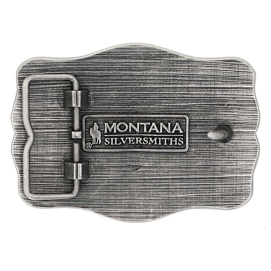 A930 - Montana Silversmiths Ropin' Ready Longhorn Attitude Buckle