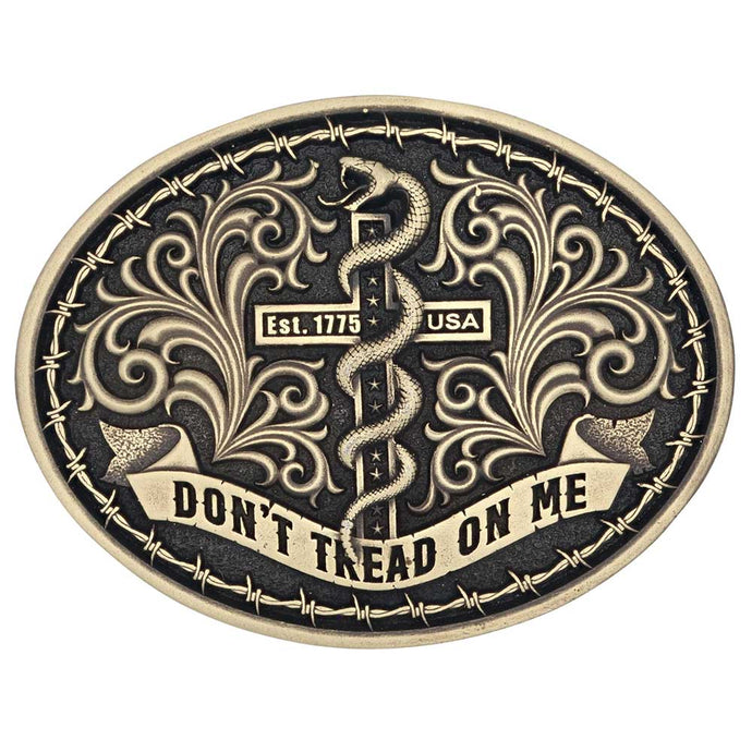 A944C - Montana Silversmiths Patriot's Faith Attitude Buckle