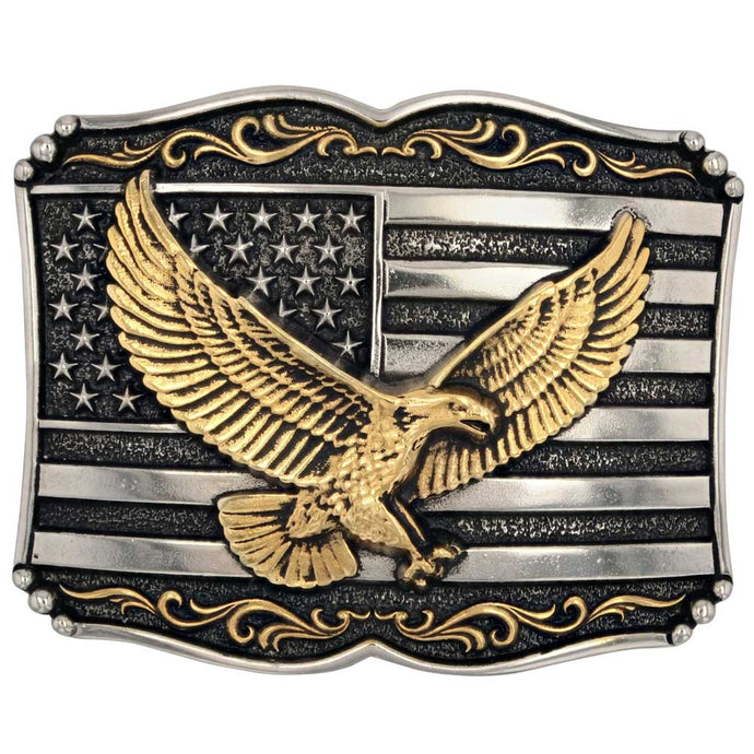 A952 - Montana Silversmiths Soaring Liberty Attitude Buckle