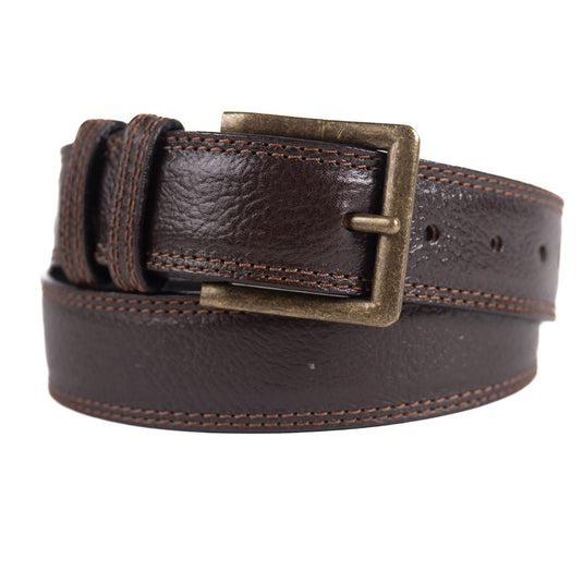 B1040 - RockinLeather Chocolate Brown Cowhide Leather Dress Belt 30 B1040 - RockinLeather Chocolate Brown Cowhide Leather Dress Belt 30