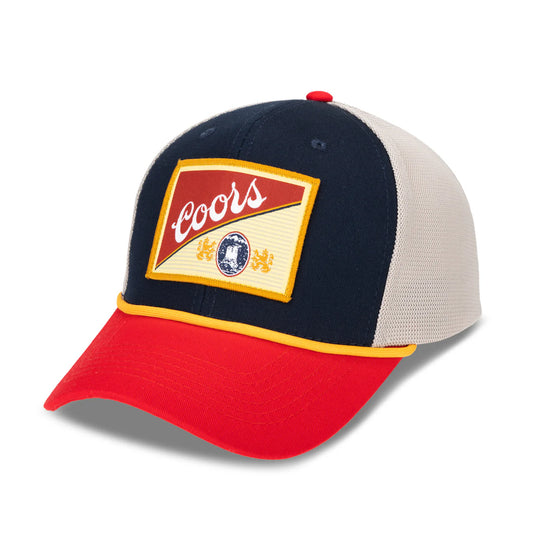 BA92206COR - Coors Woven Patch Cap with Spandex Mesh Back Cotton - OSFA
