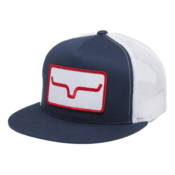 KM7 - Banner Ventilated Hat - Navy/White