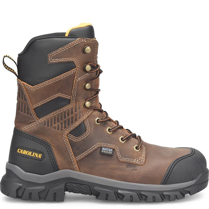 Load image into Gallery viewer, CA3592 - Carolina Falcon 8&quot; Waterproof Steel Toe Work Boot
